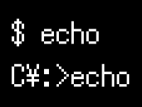 echoコマンドのイメージ画像