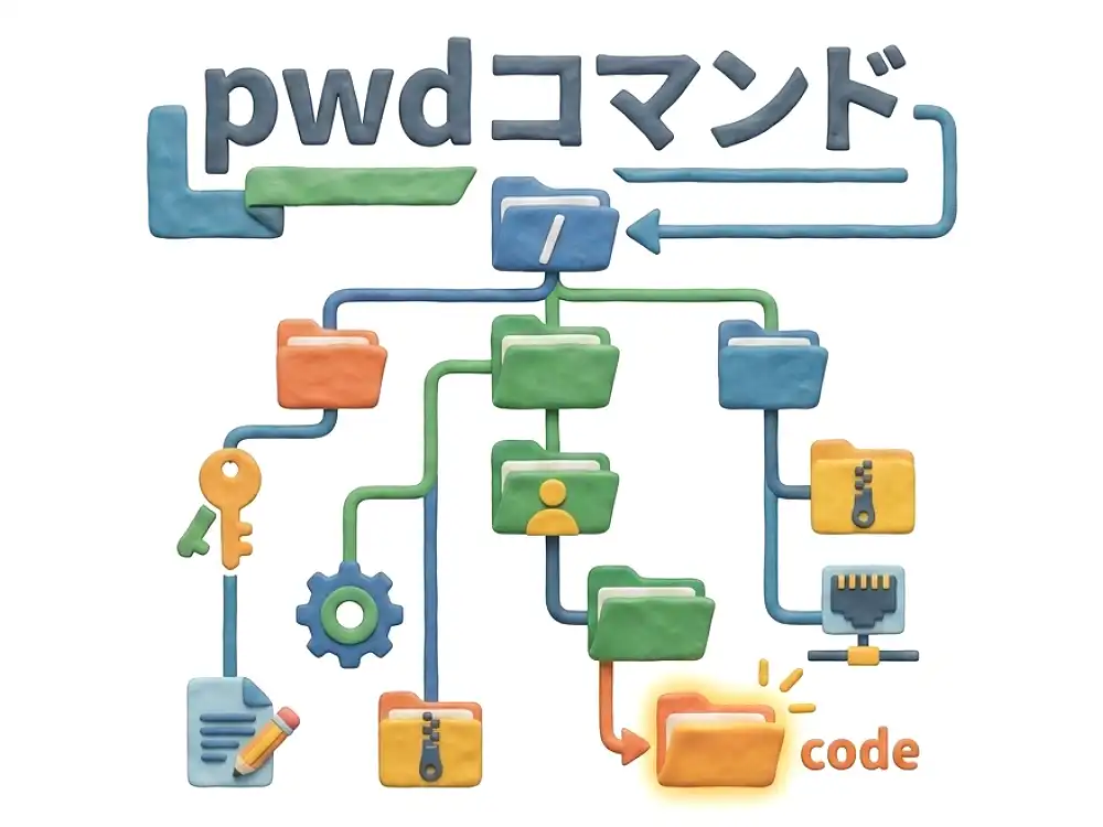 pwdコマンドのイメージ画像