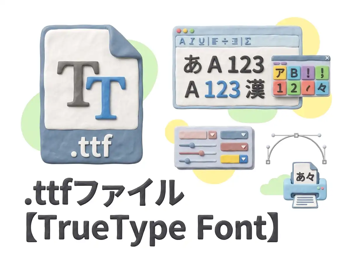 .ttfファイルのイメージ画像