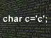 char型