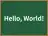 Hello, World!