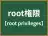 root権限