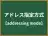 アドレス指定方式