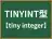 TINYINT型