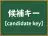候補キー