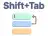 Shift+Tab