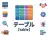 テーブル